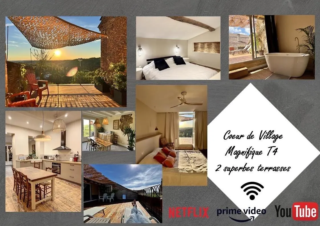 Prázdninový dům Vila Designer Townhouse With 2 Stunning Terraces Lafrançaise